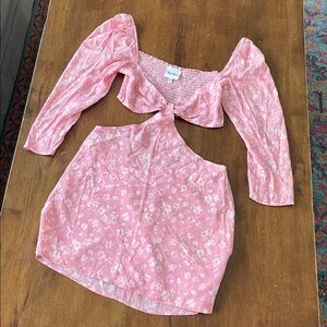 Sky to Moon Boutique Pink Floral Dress - S